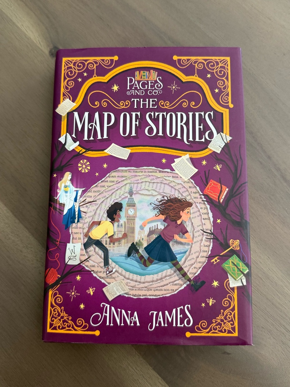 The Map of Stories by Anna James - Purple Hardcover